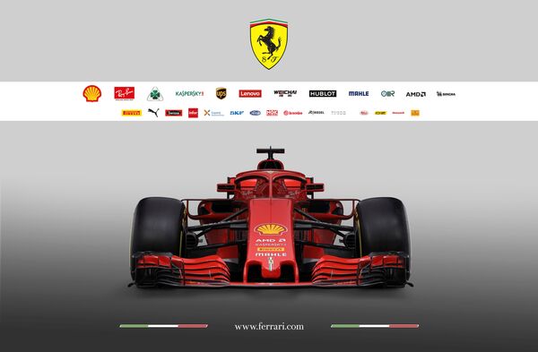 The new Ferrari F1 car model SF71H is seen in this handout photo released from Maranello, Italy, February 22, 2018. The new Ferrari F1 car model SF71H is seen in this handout photo released from Maranello, Italy, February 22, 2018. - Sputnik International