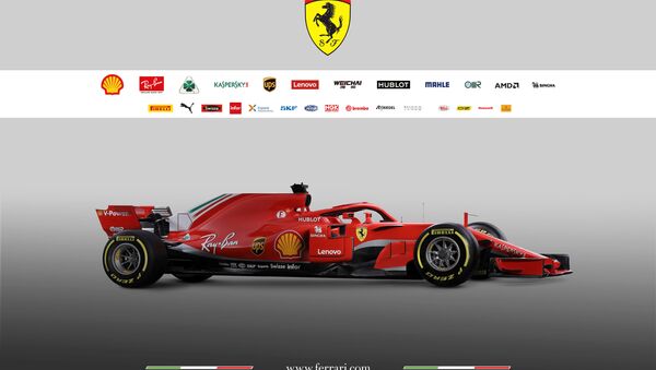 The new Ferrari F1 car model SF71H is seen in this handout photo released from Maranello, Italy, February 22, 2018. - Sputnik International