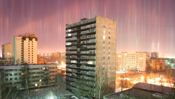 Light pillars. File photo - Sputnik International