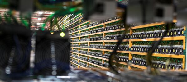 A wall of miners, is seen through a new installation, at the cryptocurrency farming operation (File) A wall of miners, is seen through a new installation, at the cryptocurrency farming operation (File) - Sputnik International