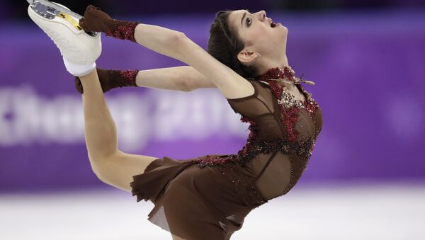 Evgenia Medvedeva of the Olympic Athletes of Russia performs during the women's free figure skating final in the Gangneung Ice Arena at the 2018 Winter Olympics in Gangneung, South Korea, Friday, Feb. 23, 2018. - Sputnik International