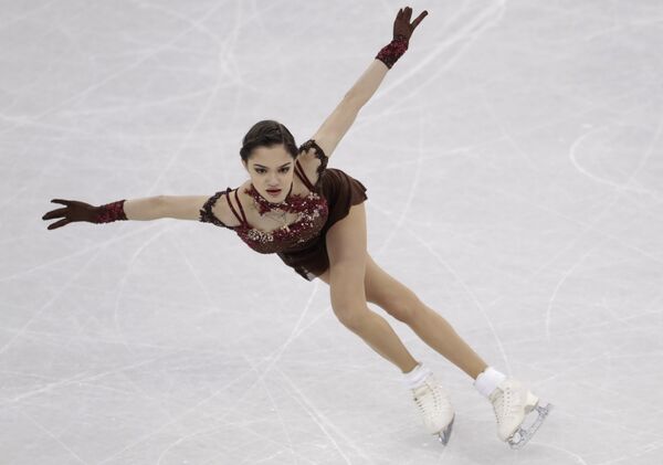 Evgenia Medvedeva of the Olympic Athletes of Russia performs during the women's free figure skating final in the Gangneung Ice Arena at the 2018 Winter Olympics in Gangneung, South Korea, Friday, Feb. 23, 2018.  - Sputnik International
