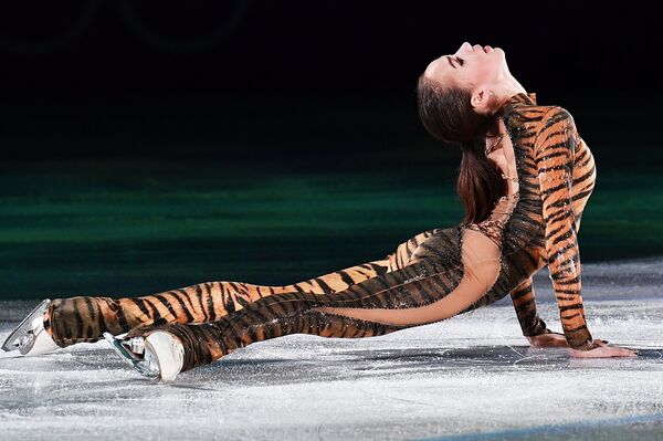 Russian figure skater Alina Zagitova during the exhibition gala at the XXIII Winter Olympic Games Russian figure skater Alina Zagitova during the exhibition gala at the XXIII Winter Olympic Games - Sputnik International