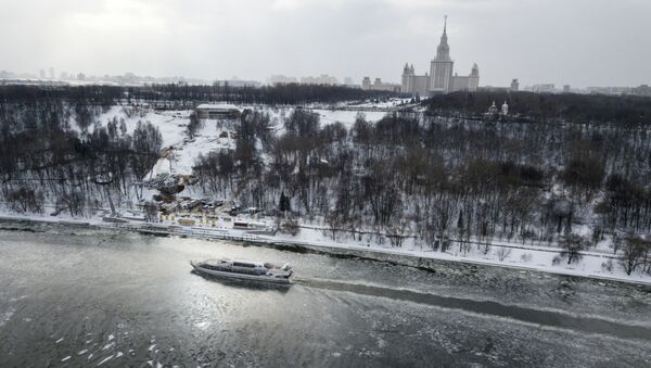 A pleasure boat on the Moscow river. - Sputnik International
