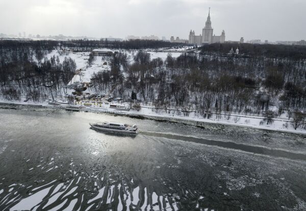 A pleasure boat on the Moscow river. - Sputnik International