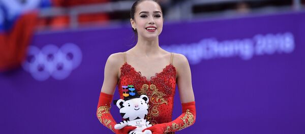Olympic Athlete from Russia Alina Zagitova after performing her free skating program during the women's figure skating competition at the XXIII Olympic Winter Games. Olympic Athlete from Russia Alina Zagitova after performing her free skating program during the women's figure skating competition at the XXIII Olympic Winter Games. - Sputnik International