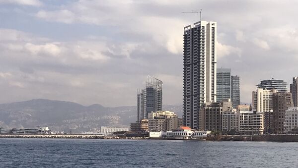 A view of the waterfront from the Mediterranean Sea, Beirut - Sputnik International