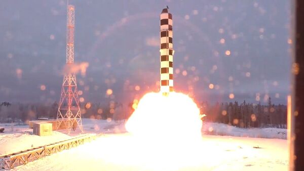 ICBM Sarmat test launch. File photo - Sputnik International