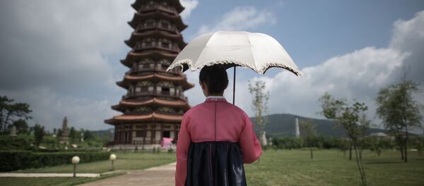 A girl in a historical park on the outskirts of Pyongyang. (File) - Sputnik International