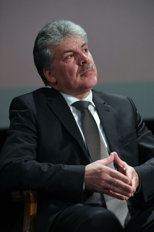 Pavel Grudinin: To Be Respected, Russia Needs to Be Strong Economically - Sputnik International