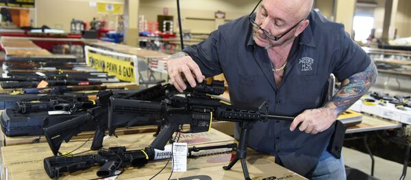 Preparations are underway February 16, 2018 for the February 17-18 South Florida Gun Show at Dade County Youth Fairgrounds in Miami, Florida Preparations are underway February 16, 2018 for the February 17-18 South Florida Gun Show at Dade County Youth Fairgrounds in Miami, Florida - Sputnik International