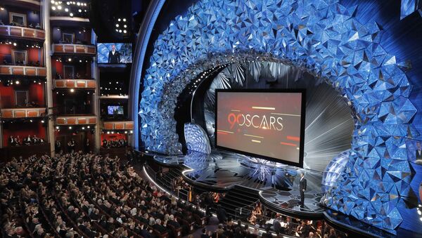 90th Academy Awards - Oscars Show – Hollywood, California, U.S., 04/03/2018 – General view of the stage as host Jimmy Kimmel presides over the show - Sputnik International