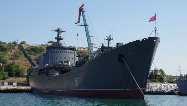The Black Sea Fleet's landing craft Nikolai Filchenkov in Sevastopol - Sputnik International