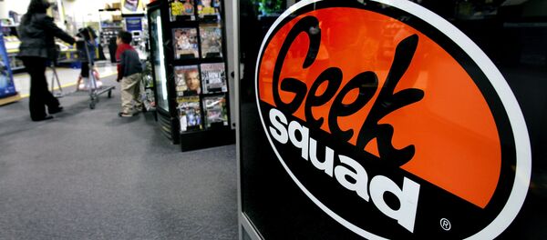 Customers head to the check out counters past the Geek Squad area of the Best Buy store Wednesday, March 29, 2006, in Sandy, Utah. Electronics retailer Best Buy Co. said its profit grew 13 percent last quarter as sales improved from customers buying bigger-ticket items like flat-panel televisions, MP3 players and laptop computers. Customers head to the check out counters past the Geek Squad area of the Best Buy store Wednesday, March 29, 2006, in Sandy, Utah. Electronics retailer Best Buy Co. said its profit grew 13 percent last quarter as sales improved from customers buying bigger-ticket items like flat-panel televisions, MP3 players and laptop computers. - Sputnik International