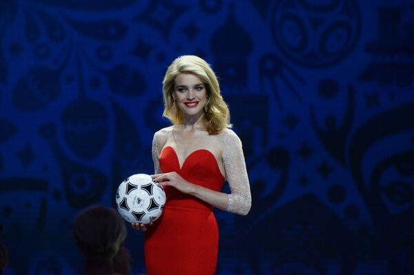 Famous model Natalia Vodianova at the ceremony of preliminary drawing for the 2018 FIFA World Cup. - Sputnik International