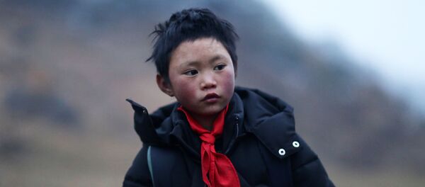 This photo taken on January 11, 2018 shows Wang Fuman, also known as Frost Boy, in Ludian in China's southwestern Yunnan province - Sputnik International