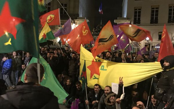 Pro-Kurdish demonstration in Paris - Sputnik International
