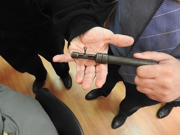 Pen gun recovered from the Vladimir shooting. Pen gun recovered from the Vladimir shooting. - Sputnik International