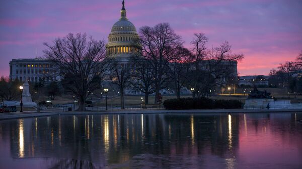 Dawn breaks over the US Capitol building in Washington DC - Sputnik International
