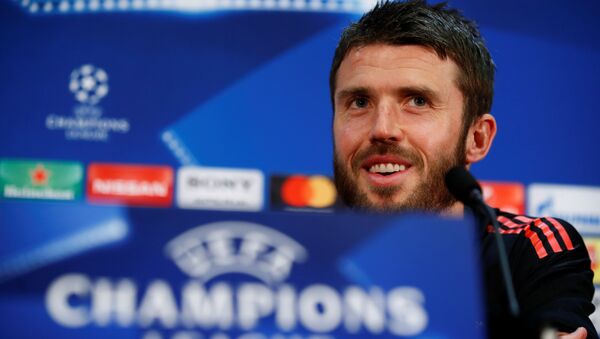 Soccer Football - Champions League - Manchester United Press Conference - Old Trafford, Manchester, Britain - March 12, 2018 Manchester United's Michael Carrick during the press conference - Sputnik International