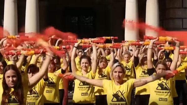 Protests in Spain Against Bull Fighting - Sputnik International