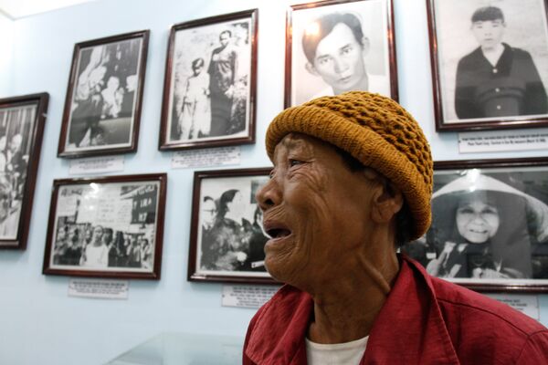Truong Thi Tri, 76, visits the memorial museum for victims of the My Lai massacre in Son My village in Quang Ngai province on March 15, 2018 Truong Thi Tri, 76, visits the memorial museum for victims of the My Lai massacre in Son My village in Quang Ngai province on March 15, 2018 - Sputnik International