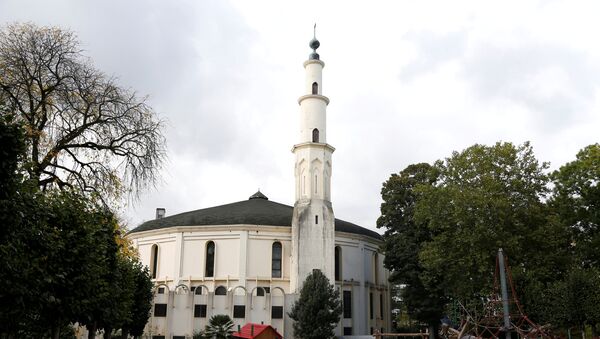 View of the Grand Mosque in Brussels, Belgium, October 3, 2017 - Sputnik International