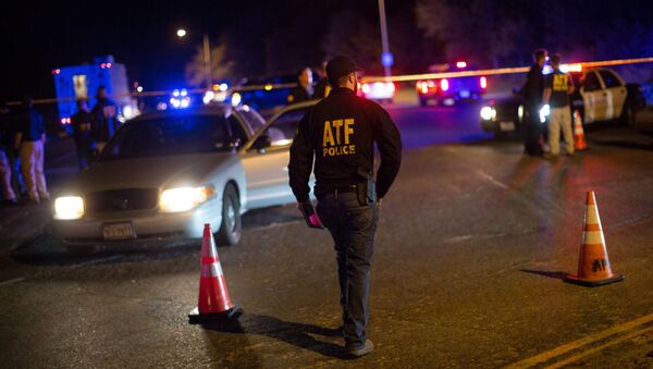 Authorities maintain a cordon near the site of an incident reported as an explosion in southwest Austin, Texas, U.S. March 18, 2018 - Sputnik International