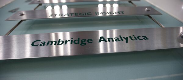 The nameplate of political consultancy, Cambridge Analytica, is seen in central London, Britain The nameplate of political consultancy, Cambridge Analytica, is seen in central London, Britain - Sputnik International