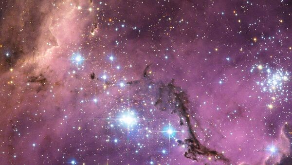 NASA image release January 23, 2013 Nearly 200 000 light-years from Earth, the Large Magellanic Cloud, a satellite galaxy of the Milky Way, floats in space, in a long and slow dance around our galaxy. - Sputnik International