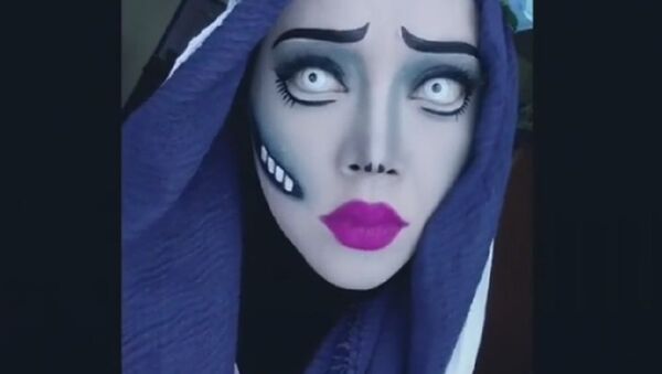 The make-up artist showed the animated heroines in the hijab - Sputnik International