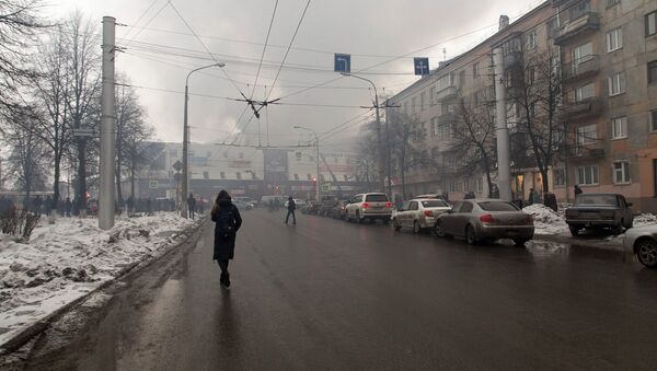 Fire in a shopping center in Russia's city of Kemerovo - Sputnik International