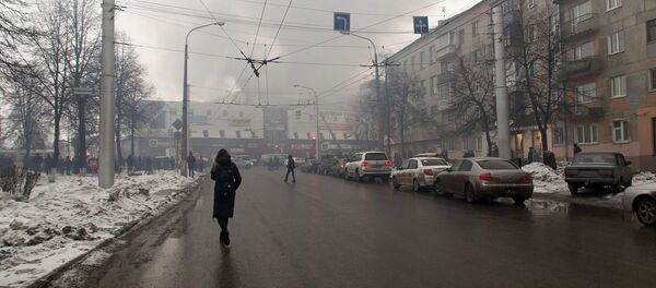 Fire in a shopping center in Russia's city of Kemerovo Fire in a shopping center in Russia's city of Kemerovo - Sputnik International