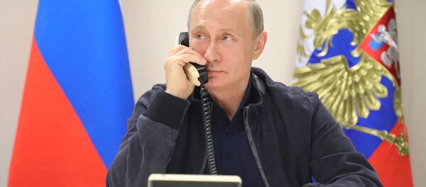 June 23, 2017. Russian President Vladimir Putin during a telephone conversation with Turkish President Tayyip Erdogan. June 23, 2017. Russian President Vladimir Putin during a telephone conversation with Turkish President Tayyip Erdogan. - Sputnik International