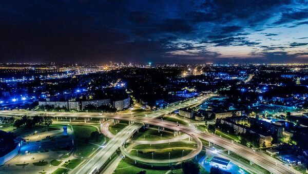 Night view of Riga - Sputnik International