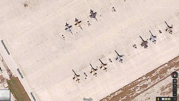 Satellite image of aircraft painted to look like Russian planes at USAF Naval Air Station Key West - Sputnik International