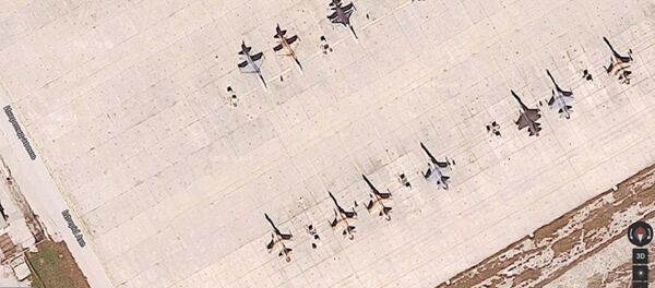 Satellite image of aircraft painted to look like Russian planes at USAF Naval Air Station Key West Satellite image of aircraft painted to look like Russian planes at USAF Naval Air Station Key West - Sputnik International