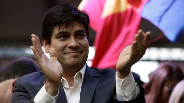 Presidential candidate of the ruling Citizens' Action Party (PAC), Carlos Alvarado - Sputnik International
