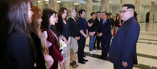 Kim Jong-un Visits South Korean Pop Stars’ Concert Kim Jong-un Visits South Korean Pop Stars’ Concert - Sputnik International