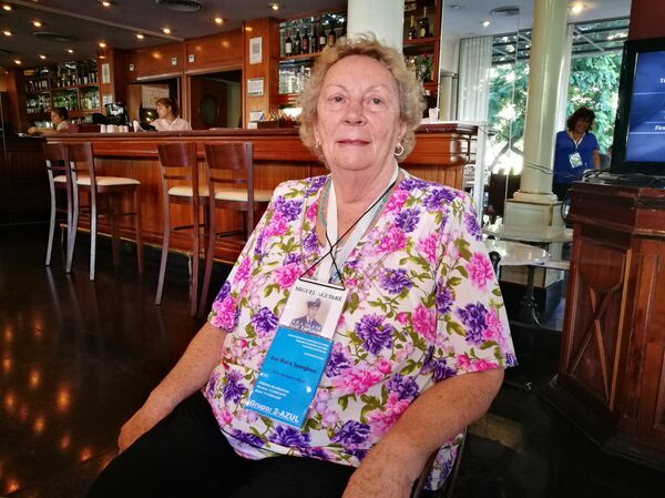 Ana María Spanghero, widow of Miguel Aguirre killed in combat on the Malvinas Islands. - Sputnik International