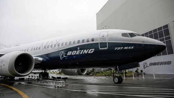 The first Boeing 737 MAX 7 is unveiled in Renton, Washington, U.S. February 5, 2018 - Sputnik International