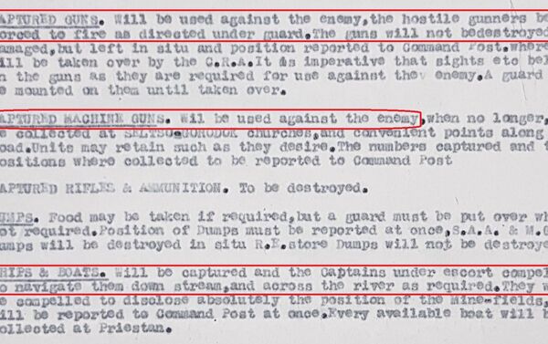 Excerpt from a British Dvina (North Russia) Force battle instructions issued on 5 August 1919 - Sputnik International
