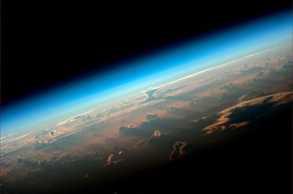 Earth from ISS by Russian Astronaut Oleg Artemyev - Sputnik International