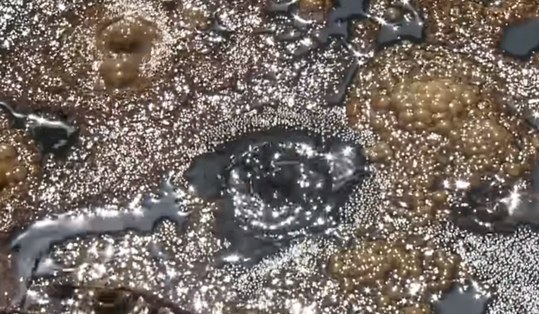 Bubbling crater found by local Colorado landowner Joanna Meston Bubbling crater found by local Colorado landowner Joanna Meston - Sputnik International