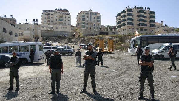 Israeli security officers in the Arab east Jerusalem neighborhood of Beit Hanina. (File) - Sputnik International
