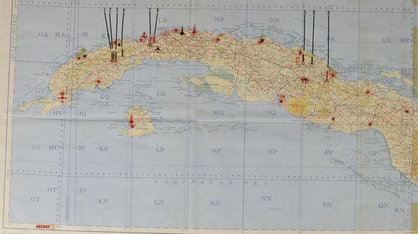 Secret US Cuban Missile Crisis map. - Sputnik International