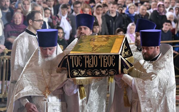 Festive Easter service in Moscow. - Sputnik International