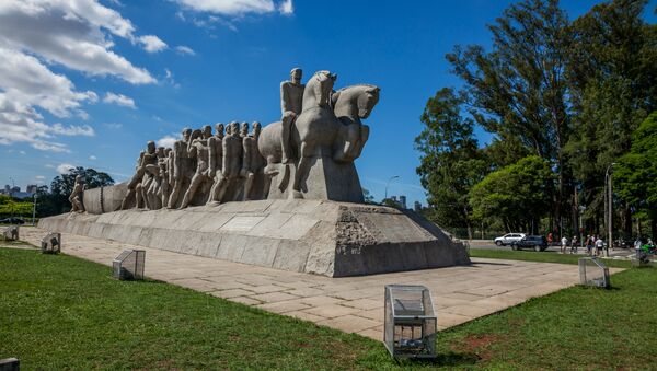 Monumento às bandeiras, em São Paulo - Sputnik International