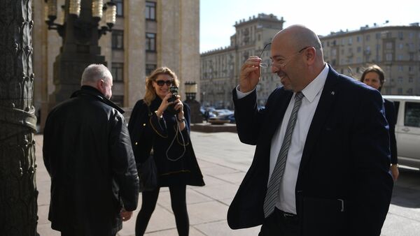 Israeli Ambassador to Russia Gary Koren near the Russian Foreign Ministry building - Sputnik International