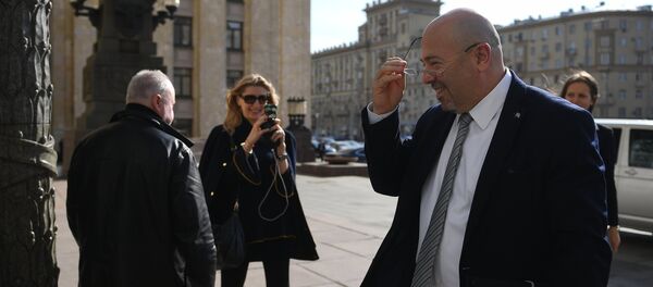Israeli Ambassador to Russia Gary Koren near the Russian Foreign Ministry building Israeli Ambassador to Russia Gary Koren near the Russian Foreign Ministry building - Sputnik International